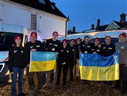 Meeting Needs funding drives food and medicine to Ukraine with Mighty Convoy